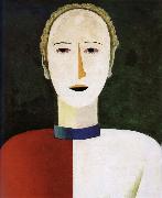 Kasimir Malevich Head of female oil painting artist